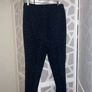 Kate Spade Navy Leopard Print Women's Pants